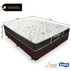 Cama Box Super King Preta  + Colchão De Molas - Probel - Prod