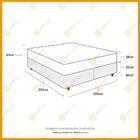 Cama Box Super King Preta + Colchão De Espuma D33 Probel Guar