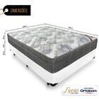 Cama Box Viúva + Cabeceira Cassis E Colchão Ortobom Iso Super