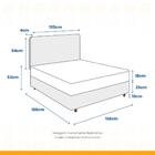 Cama Box Viúva + Cabeceira Iris E Colchão D33 Ortobom Iso 100