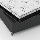 Cama Box Viúva + Colchão D33 One Face - Couro Preto