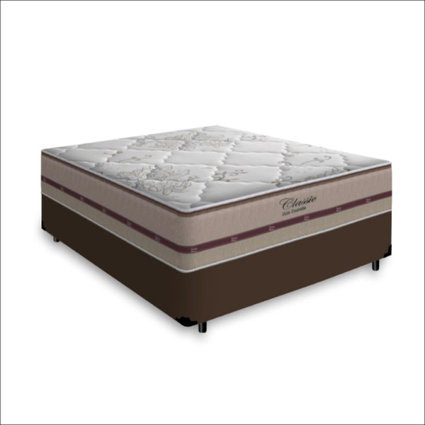 Cama Box Viúva + Colchão De Molas Ensacadas - Anjos - Classic