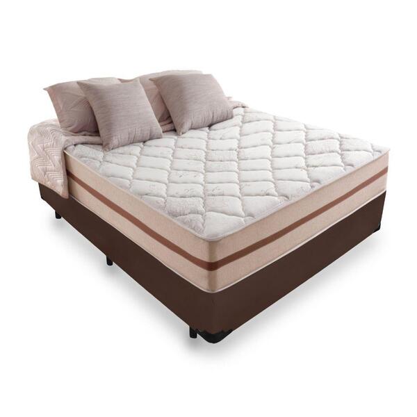 Cama Box Viúva + Colchão De Molas Ensacadas - Anjos - Classic