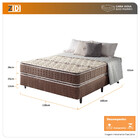 Cama Box Viúva + Colchão Espuma D70/d28 2 Pillow Top Orleans