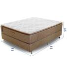Cama Box Viúva (box + Colchão) 128x188x67 Brilhante Prorelax
