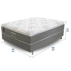 Cama Box Viúva (box + Colchão) 128x188x67 Brilhante Prorelax