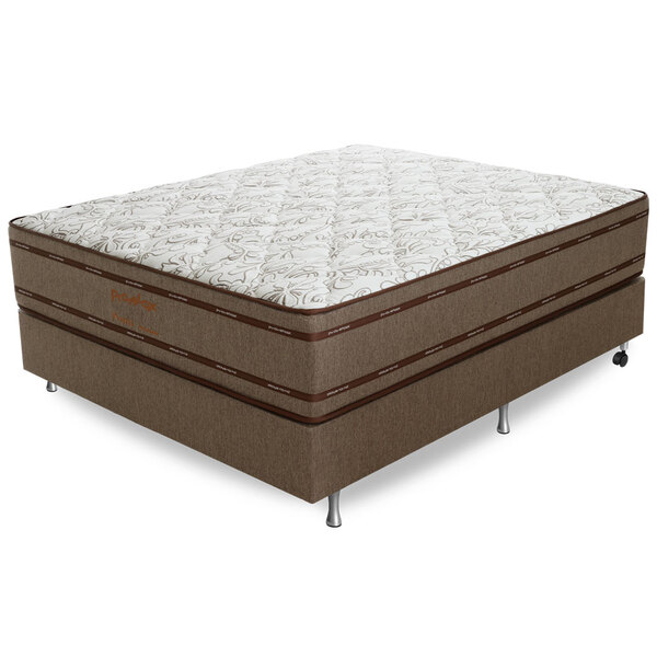 Cama Box Viúva (box + Colchão) 128x188x67 Prata Prorelax Pill