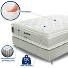 Cama Box Viúva (box + Colchão) 128x188x69 Ouro Prorelax Molas