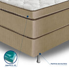 Cama Box Viúva (box + Colchão) 128x188x69 Prorelax Mediterrân