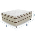 Cama Box Viúva (box + Colchão) 128x188x69 Rubi Prorelax Pillo