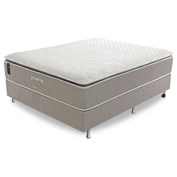 Cama Box Viúva (box + Colchão) 128x188x73 Prorelax Látex Firm