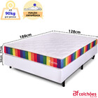 Cama Box Viúva Com Colchão A Vácuo Ortopédico Espuma Certific