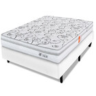 Cama Box Viúva com Colchão Ortopédico Dupla Face Firme 128x18