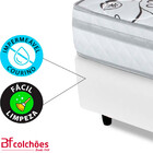 Cama Box Viúva com Colchão Ortopédico Dupla Face Firme 128x18
