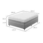 Cama Box Viúva Com Colchão Sublime Mola Ensacada E Espuma Vis