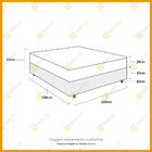 Cama Box Viúva Marrom + Colchão De Espuma D45 - Probel - Guar