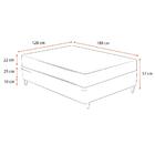 Cama Box Viúva Preta + Colchão De Molas Ensacadas - Comfort P