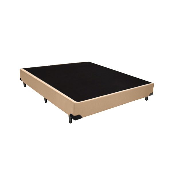 Cama Box Viúva Sp Móveis Sintético Bege - 26x128x188