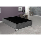Cama Box Viúva Sp Móveis Suede Cinza - 26x128x188