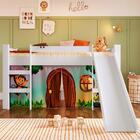 Cama Cabana Infantil Montessoriana Com Colchão Escorregador B