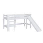 Cama Cabana Infantil Montessoriana Com Escorregador Branco Ba