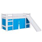 Cama Cabana Infantil Montessoriana Com Escorregador Branco E
