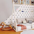 Cama Cabana Proteção Solteiro  Branco Acetinado