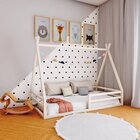 Cama Cabana Proteção Solteiro  Branco Acetinado