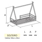 Cama Cabana Proteção Solteiro  Limonada Rosa