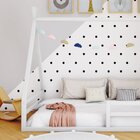 Cama Cabana Proteção Solteiro  Prata Fina