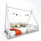 Cama Cabana Proteção Solteiro  Prata Fina