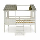 Cama Cabana Teddi Casal Branco Rústico/cinza Rústico