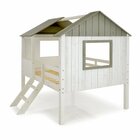 Cama Cabana Teddi Casal Branco Rústico/cinza Rústico