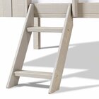 Cama Cabana Teddi Casal Cinza Madeira Maciça  Cinza Rústico/b