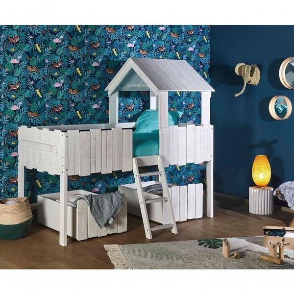 Cama Cabana Zaz Com Kit 2 Gavetas Madeira Maciça Infantil