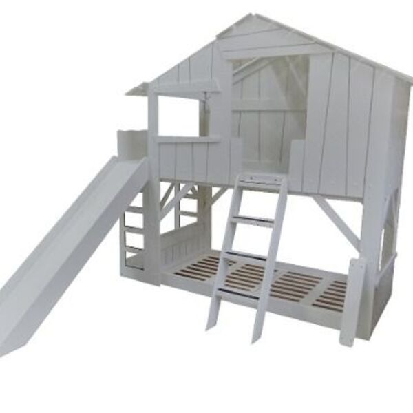 Cama Cabaninha Com Escorregador (meninas  Meninos  Quarto)