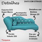 Cama Caminha Diva Pet Veludo Strass Terracota Dvinn