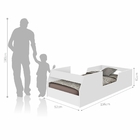 Cama Carro Bombeiro Solteiro Branca