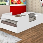 Cama Carro Bombeiro Solteiro Branca