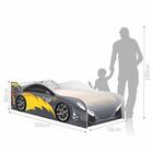 Cama Carro Fast Menino Chumbo Solteiro