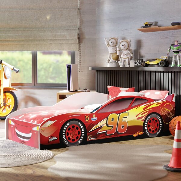Cama Carro Infantil Para Quarto Menino E Proteção Lateral Ver
