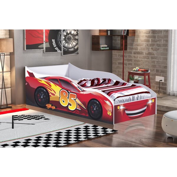 Cama Carro Infantil/solteiro Em Mdf/mdp  Vermelho