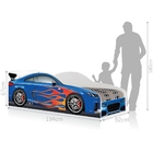 Cama Carro Luke Solteiro Azul