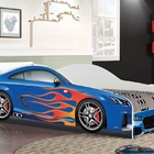 Cama Carro Luke Solteiro Azul