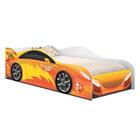 Cama Carro Menino Laranja Solteiro