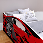 Cama Carro Solteiro Infantil Speedy MDF Colchão Juvenil D20 8