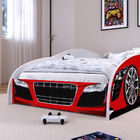 Cama Carro Solteiro Infantil Speedy MDF Proteção Lateral Deco