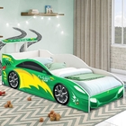 Cama Carro Solteiro Verde