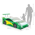 Cama Carro Solteiro Verde