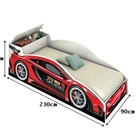 Cama Carro Solteiro Vermelho – Vitamov